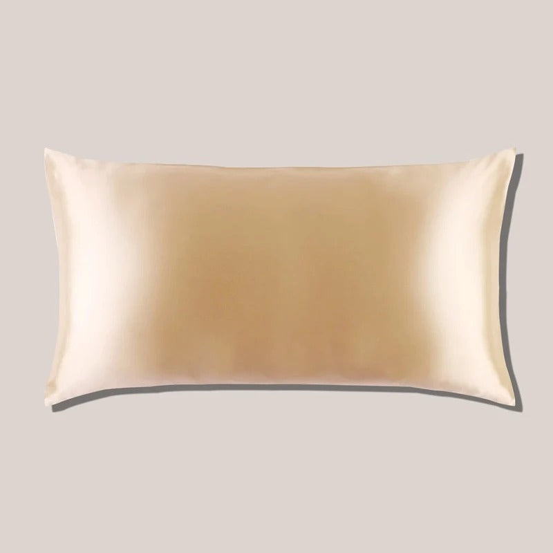 Funda de almohada de seda 22 momme en arena